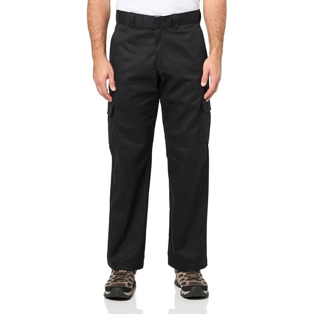 Dickies Men's 40x32 Relaxed Fit Cargo Pants Black Straight Leg Workwear Utility